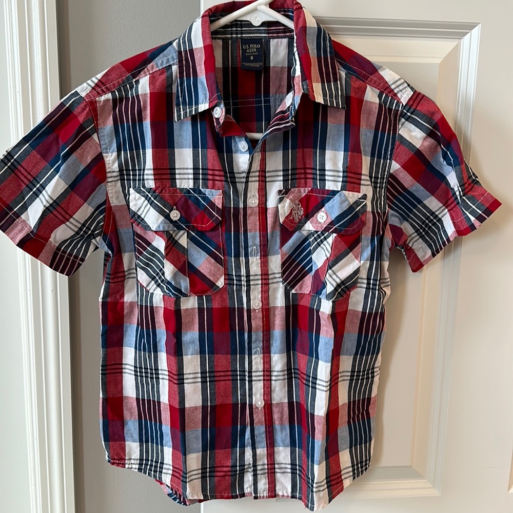 Polo short sleeve button down
